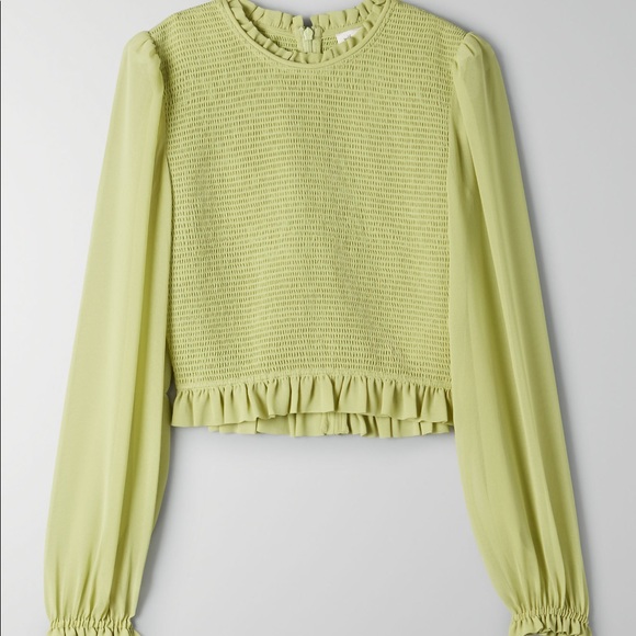 SOLD on Vinted - NWT Wilfred Tempest Blouse Pistachio Size Medium - Picture 1 of 10